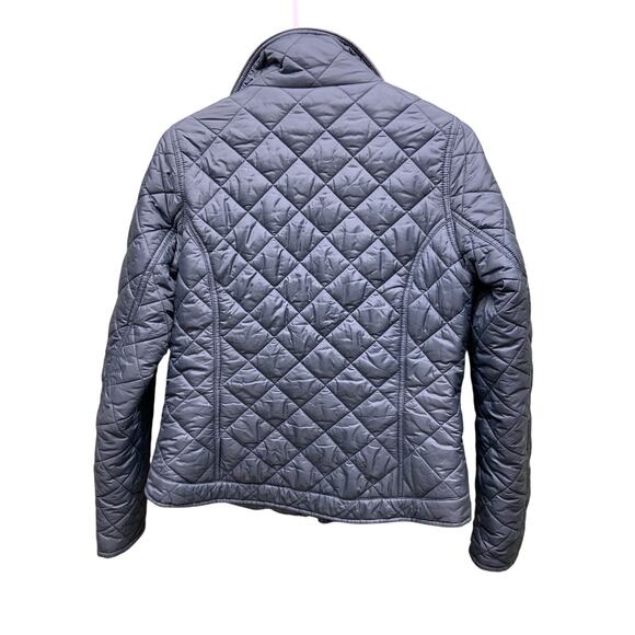 Barbour Womens Gray Quilted Zip Front 2 Pocket Jacket Size 6 - Picture 4 of 8